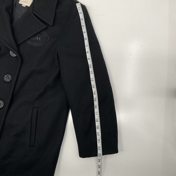 Vtg 80s Cooper Black 100% Wool Peacoat Sz XL Exclusive From Labor Mgt Co… - Picture 5 of 10